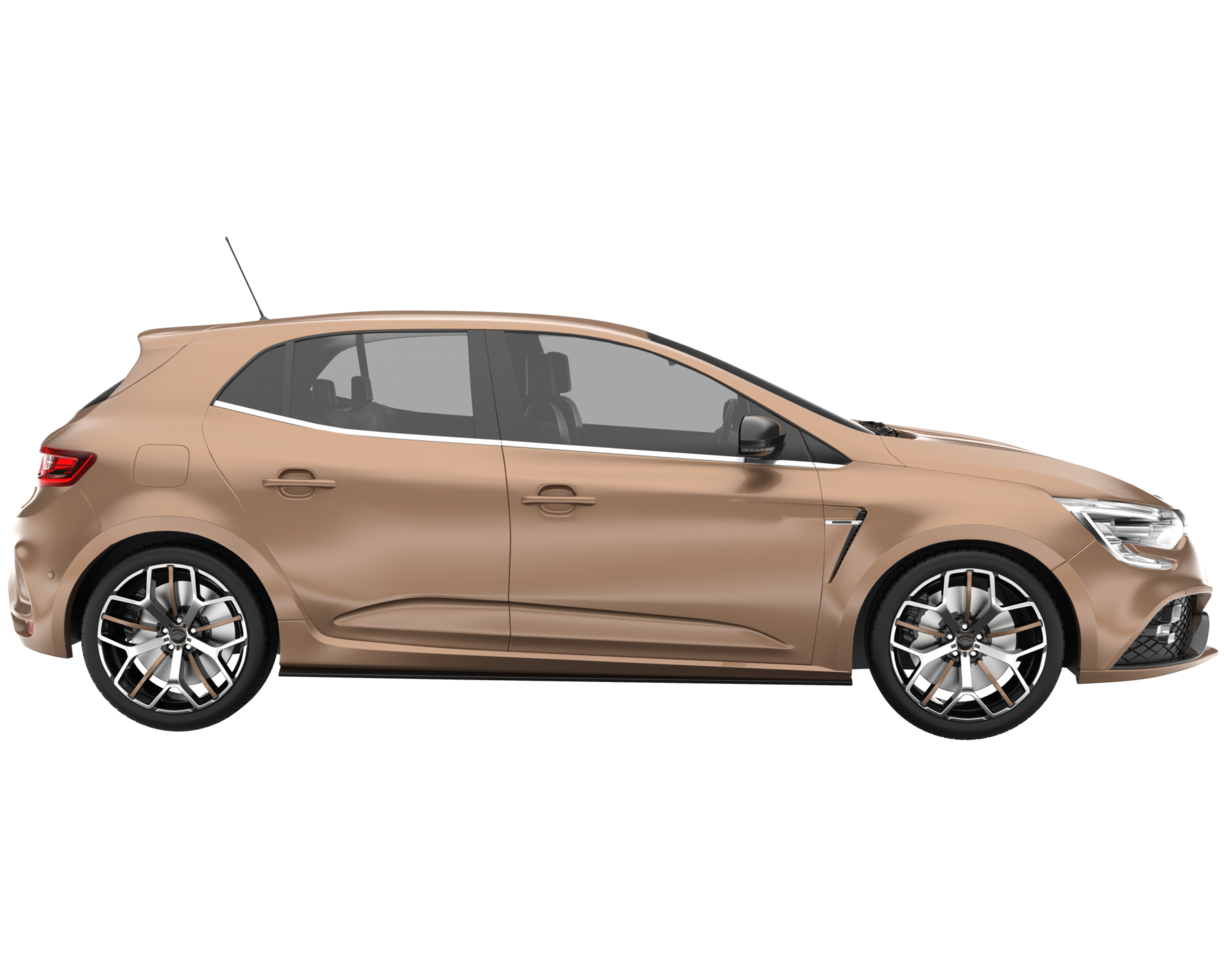 Modern car isolated on transparent background. 3d rendering - illustration png
