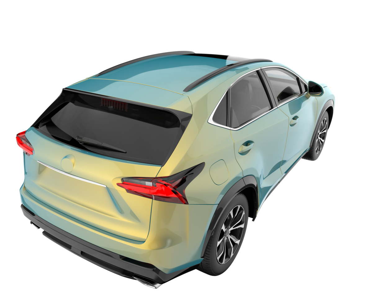 Realistic SUV isolated on transparent background. 3d rendering - illustration png