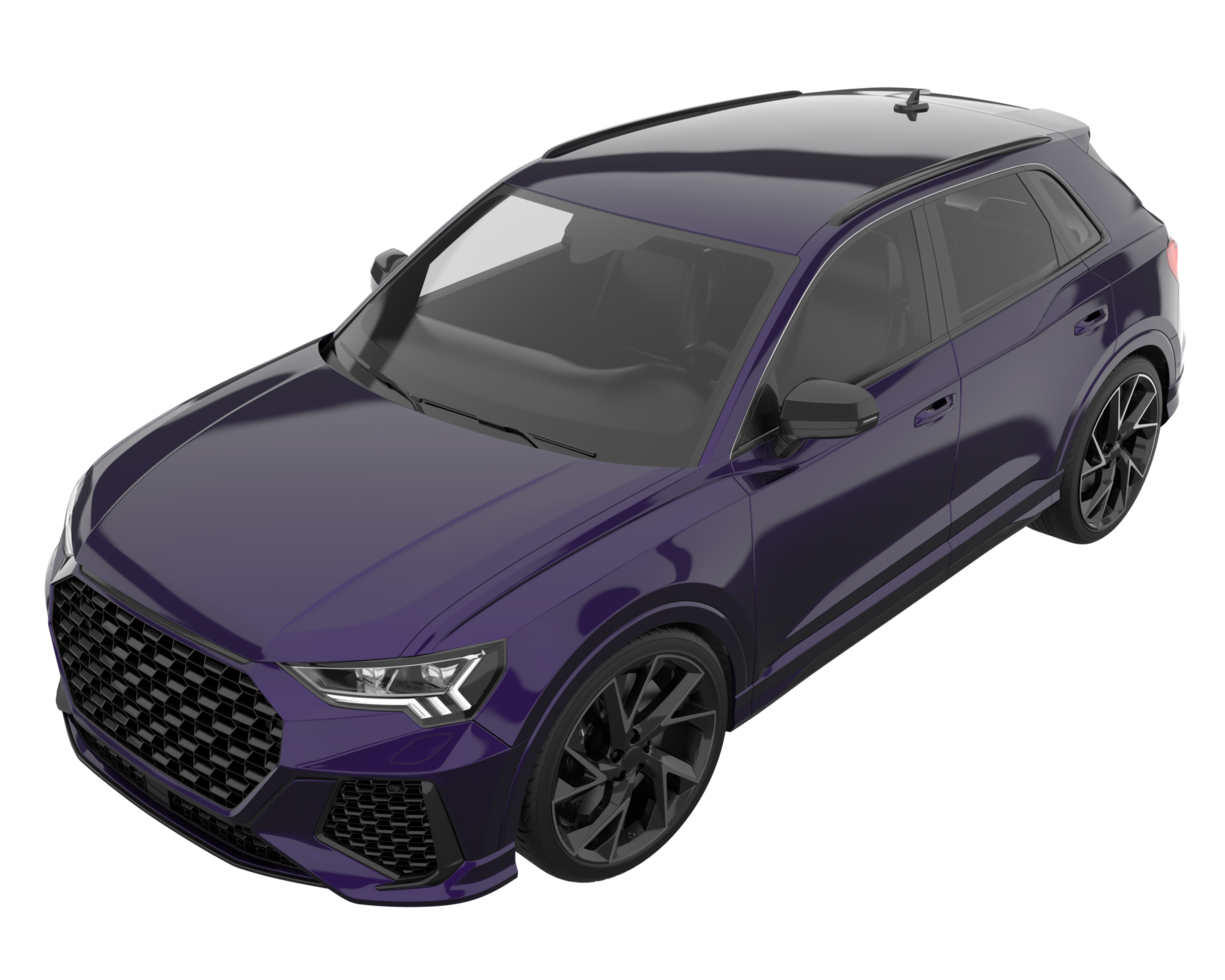 Realistic SUV isolated on transparent background. 3d rendering - illustration png