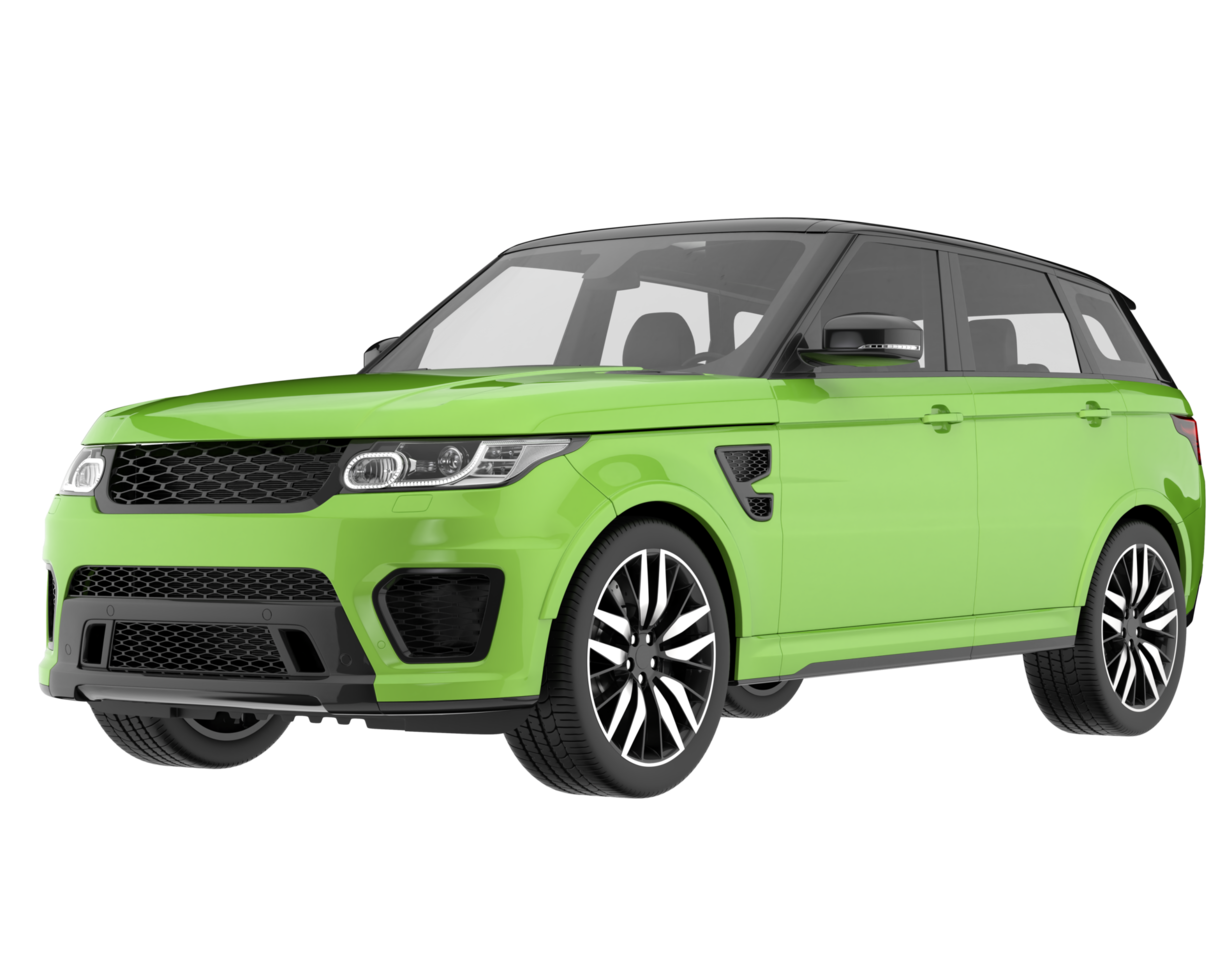 Realistic SUV isolated on transparent background. 3d rendering - illustration png