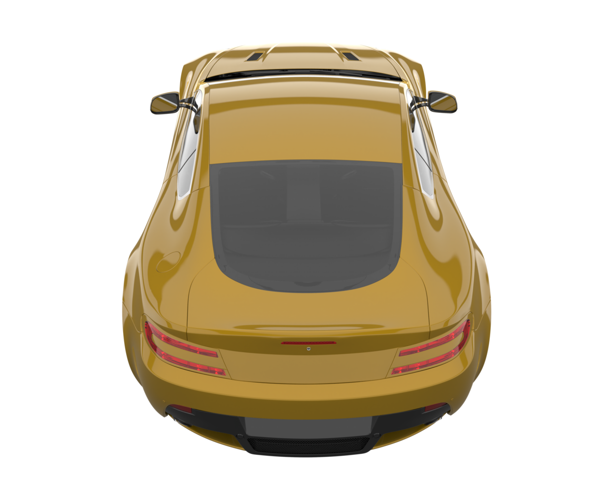 Sport car isolated on transparent background. 3d rendering - illustration png