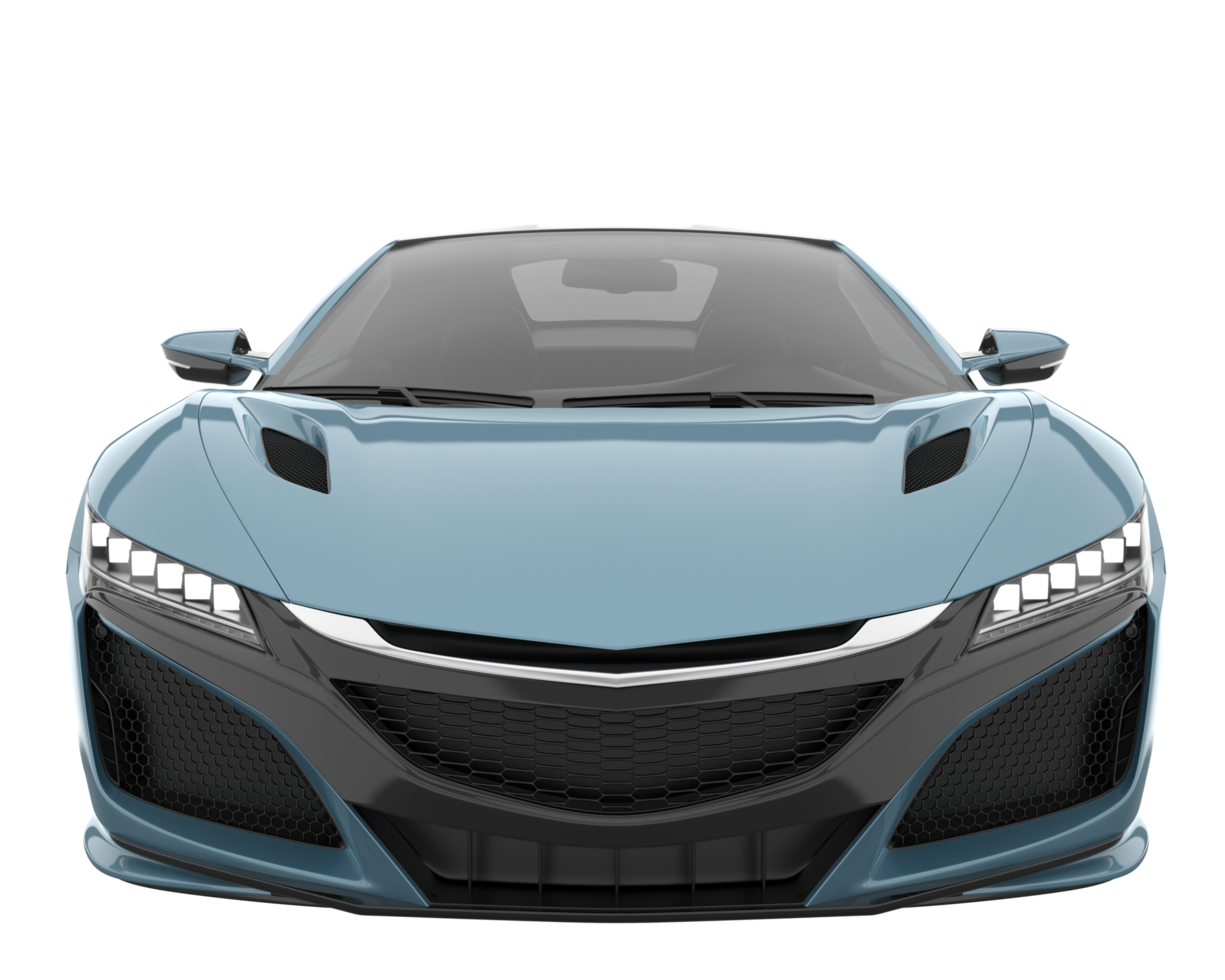 Sport car isolated on transparent background. 3d rendering - illustration png