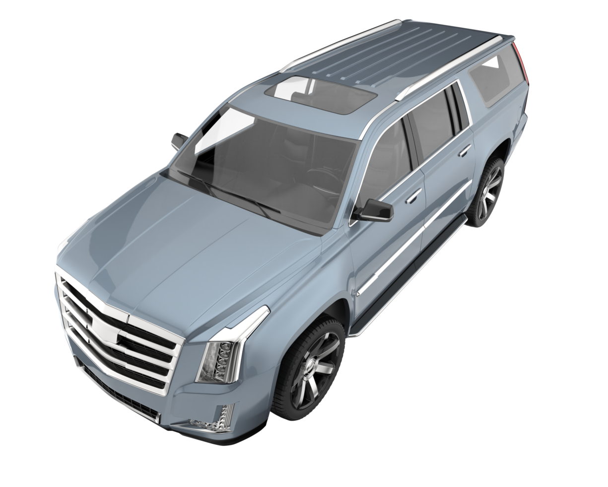 Realistic SUV isolated on transparent background. 3d rendering - illustration png
