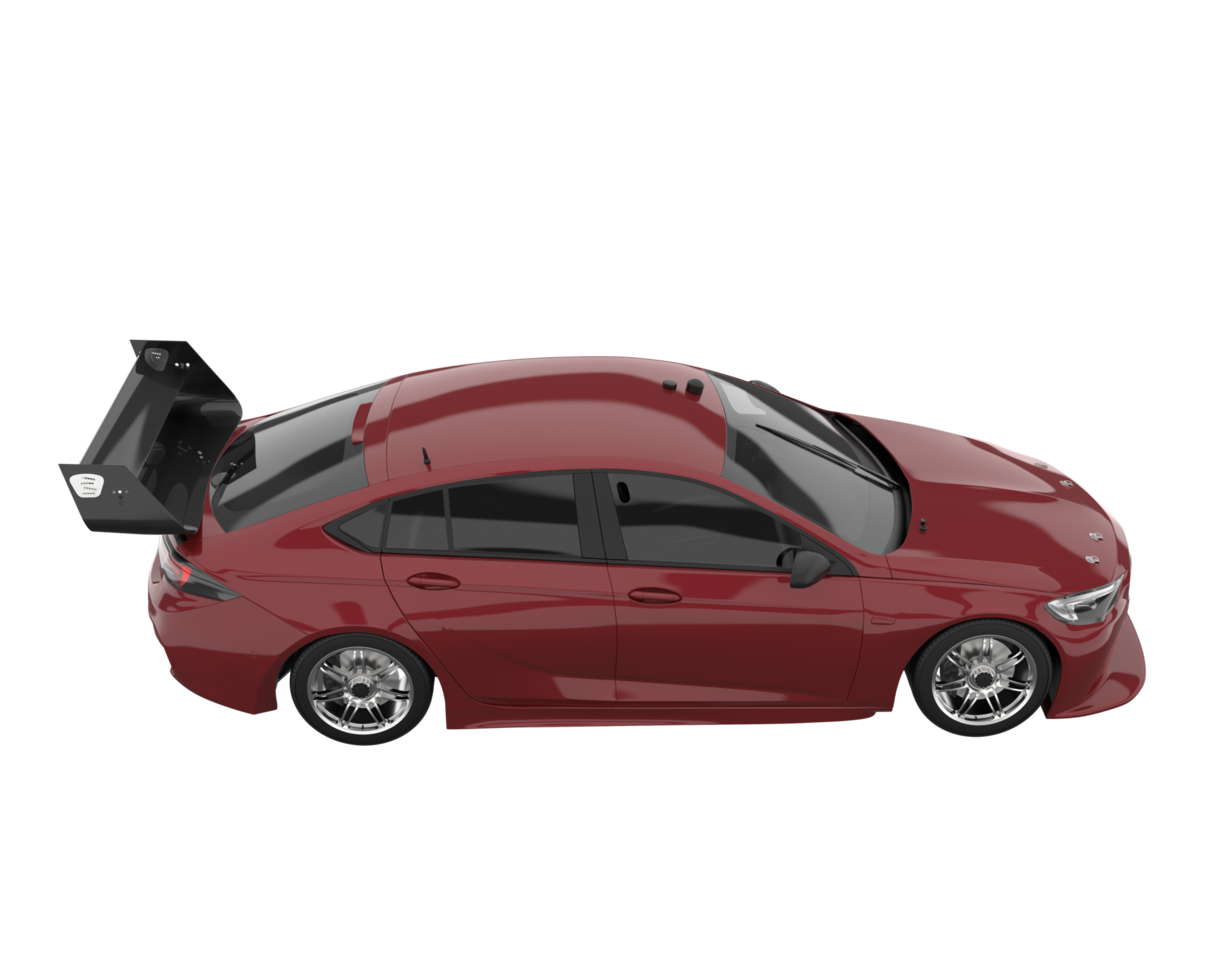 Sport car isolated on transparent background. 3d rendering - illustration png
