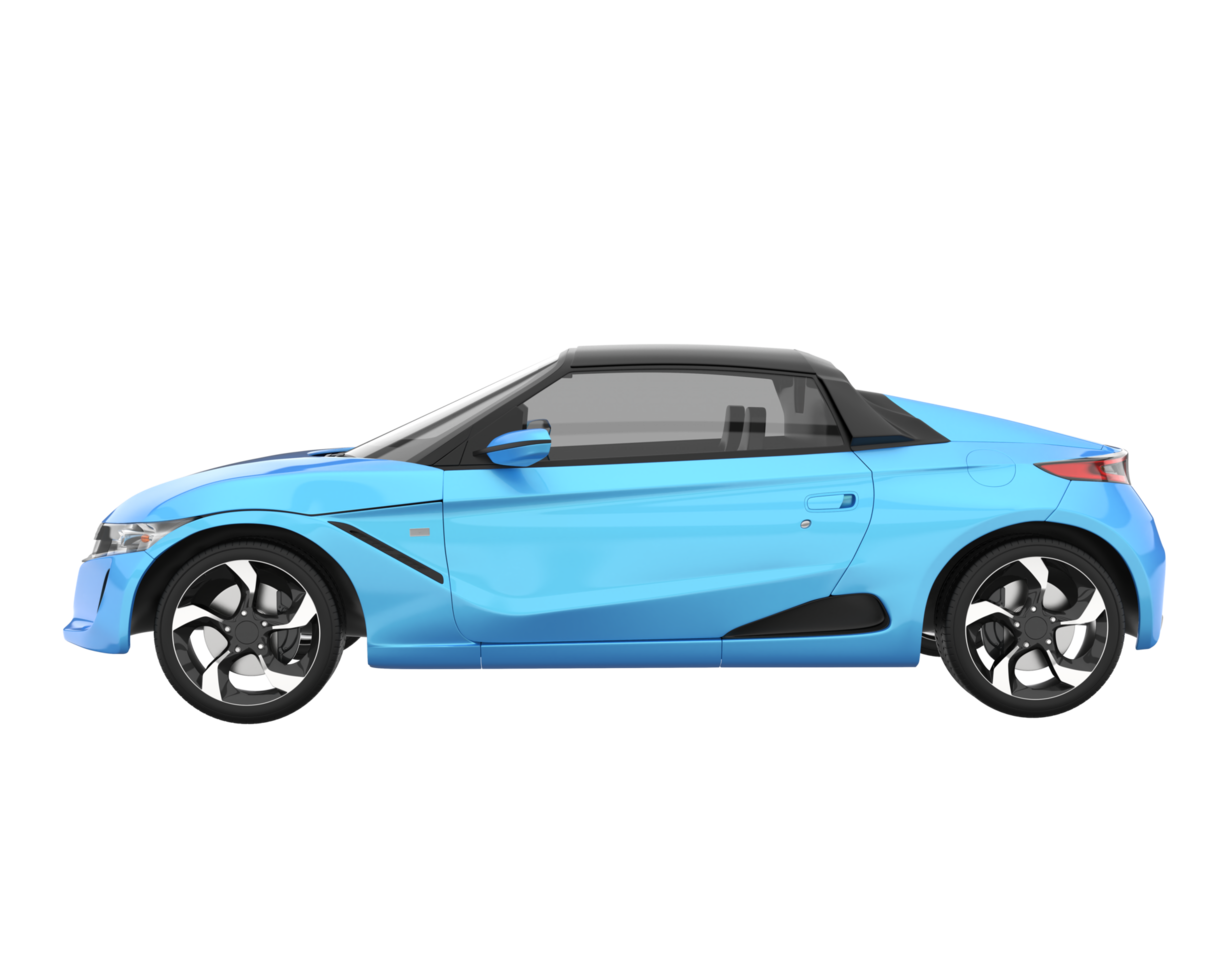 Sport car isolated on transparent background. 3d rendering - illustration png