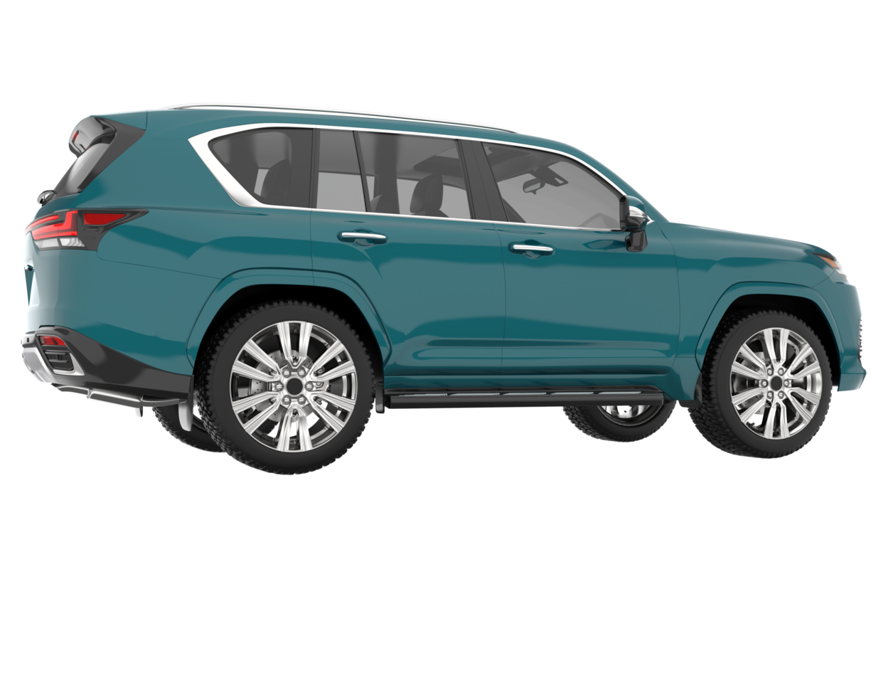 Realistic SUV isolated on transparent background. 3d rendering - illustration png