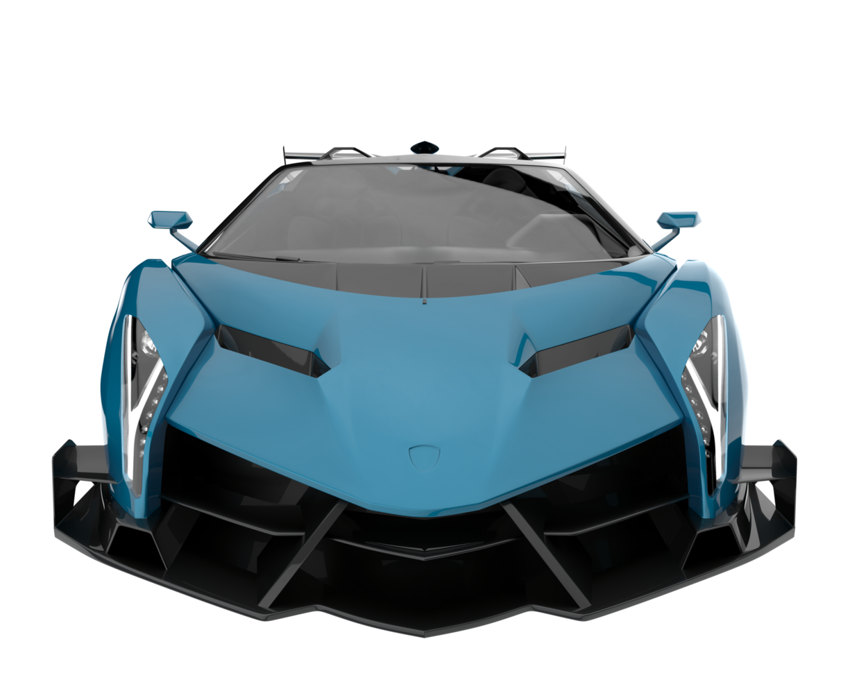 Sport car isolated on transparent background. 3d rendering - illustration png