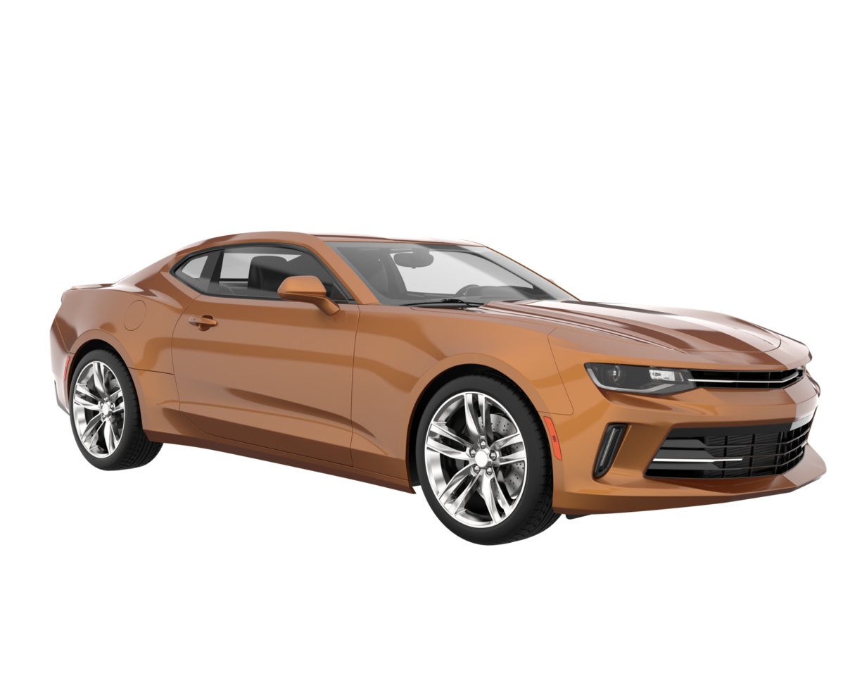 Sport car isolated on transparent background. 3d rendering - illustration png