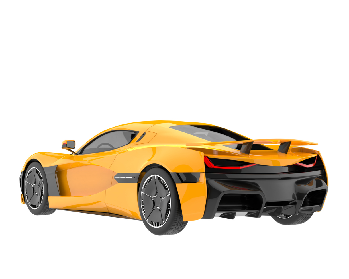 Sport car isolated on transparent background. 3d rendering - illustration png