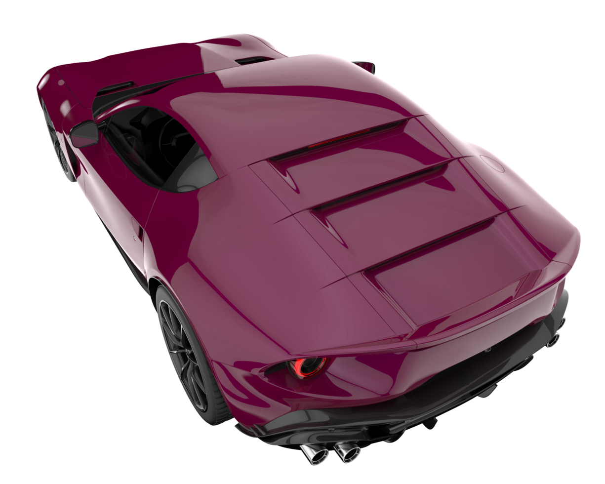 Sport car isolated on transparent background. 3d rendering - illustration png