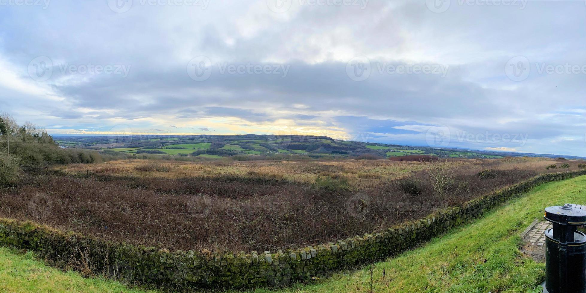A view of the Lancashire hills at Parbold photo