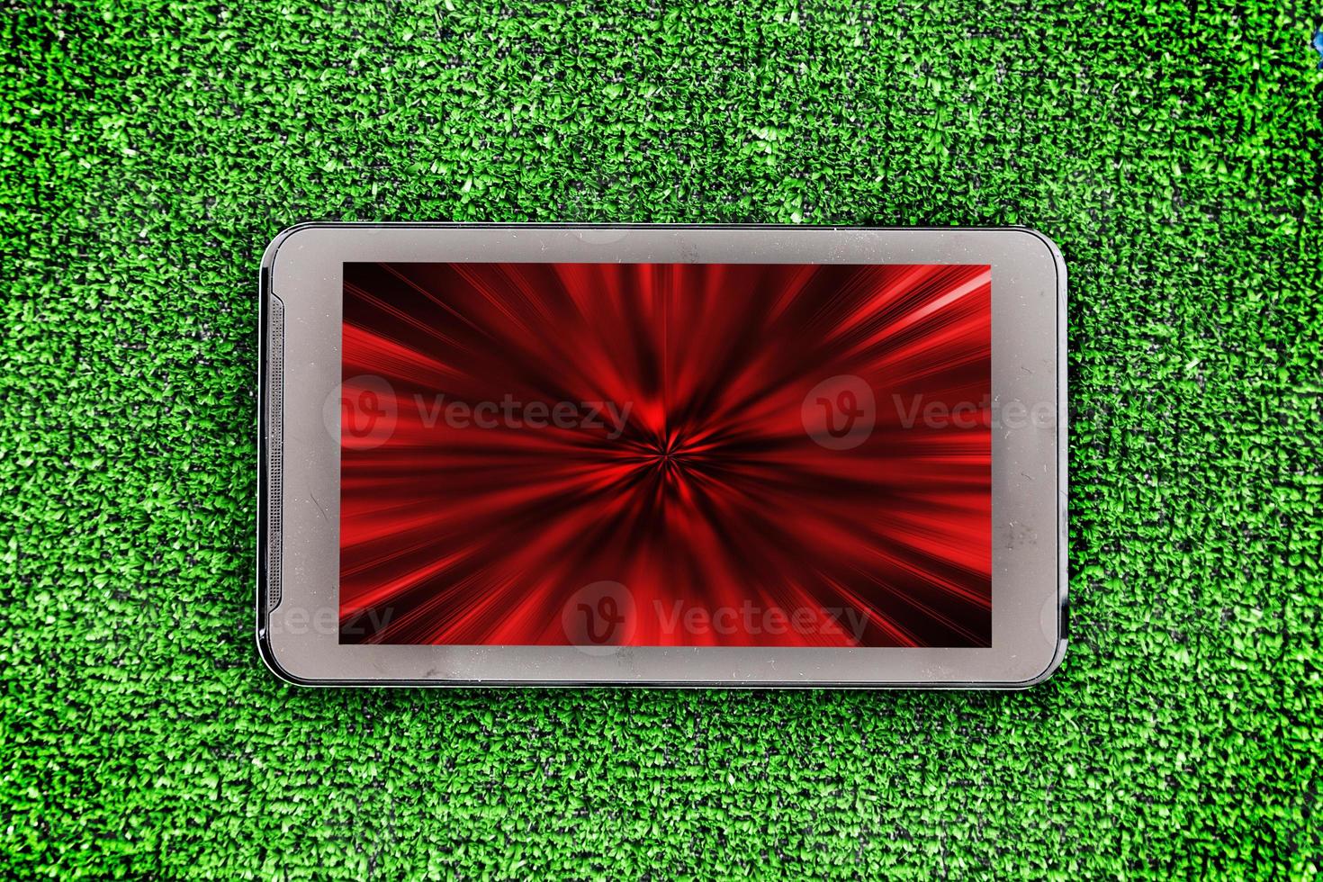 Colorful abstract image on a smartphone screen photo