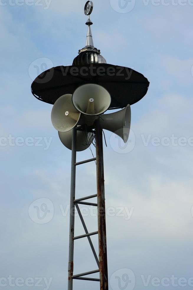 Speaker Tower loudspeakers for communication or announcements in places of worship photo