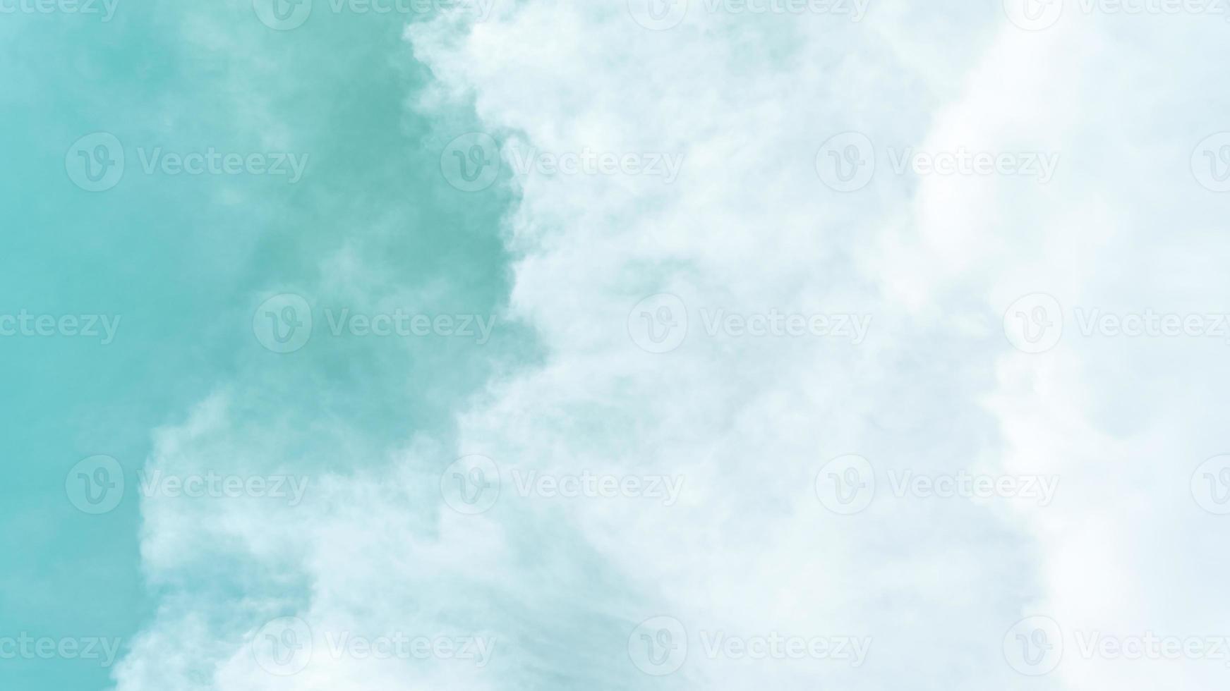 White cloud and blue sky background with copy space photo