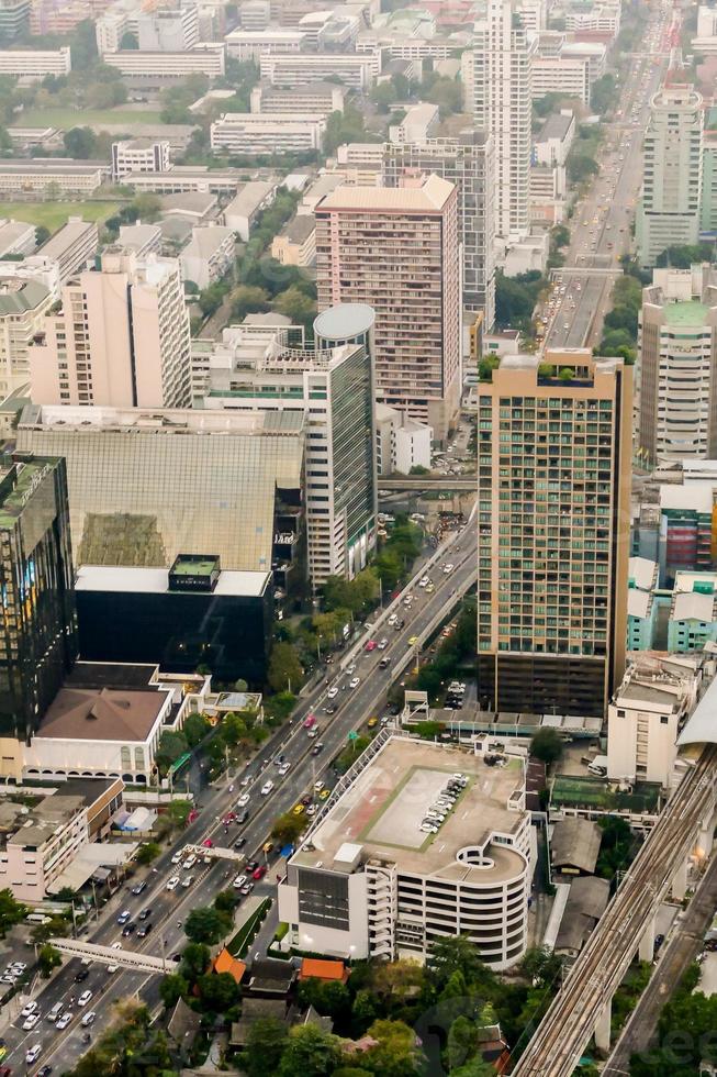 paisaje urbano aéreo de bangkok foto