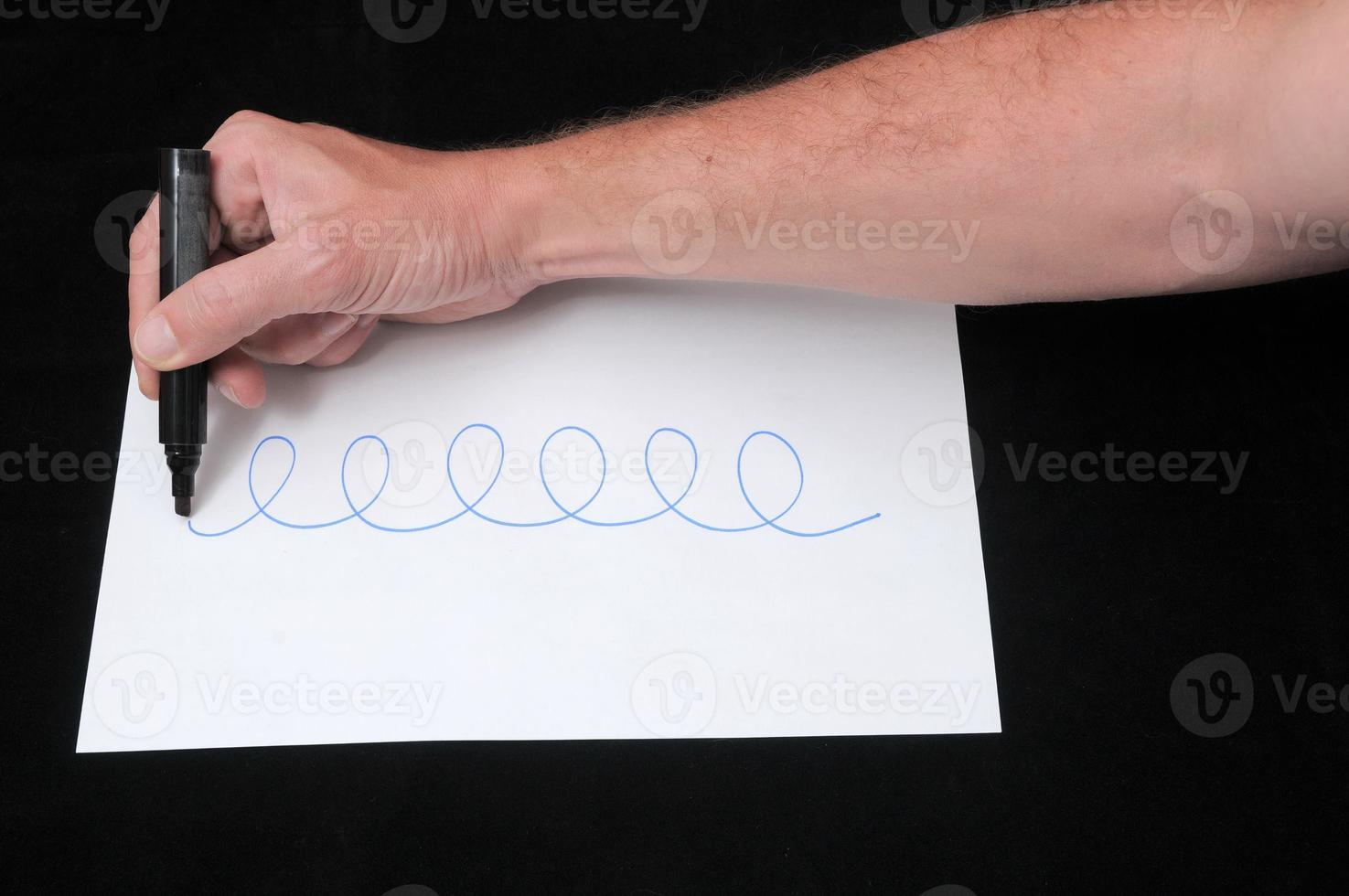 Hand drawing a line photo