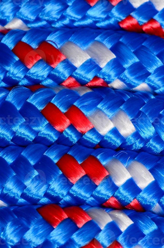 Blue rope close up photo