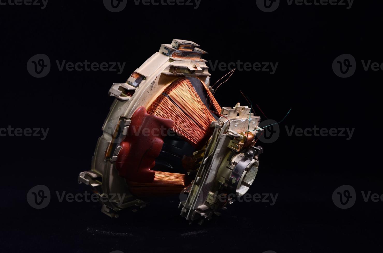 Equipment on black background photo