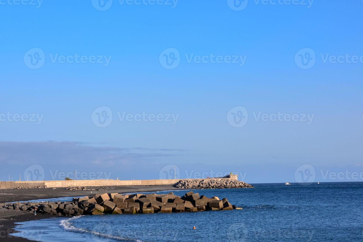 paisaje marino en verano foto