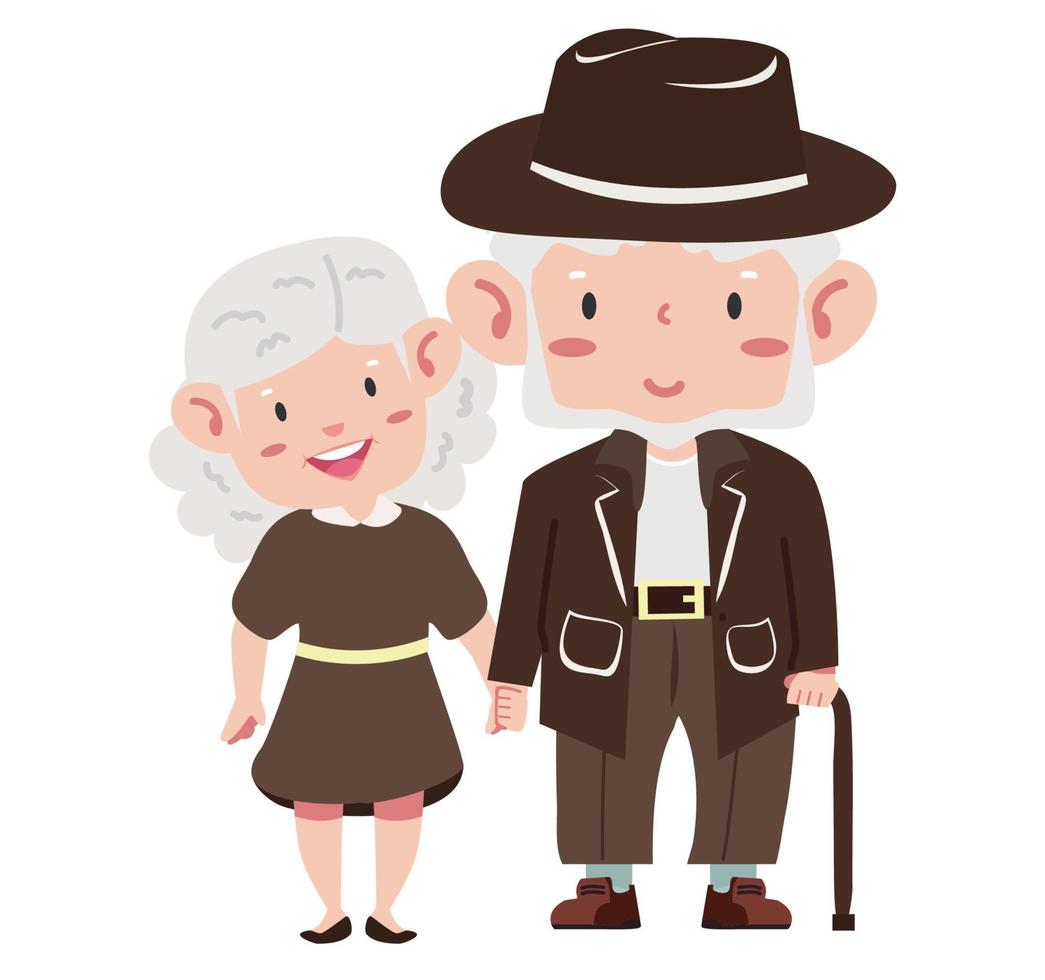 Happy couple  promise flat design vector