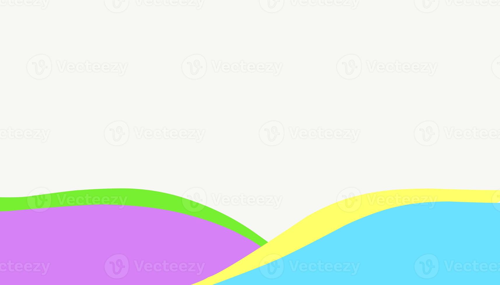 fondo de ilustración abstracta blanca con líquido azul, púrpura, amarillo, verde foto