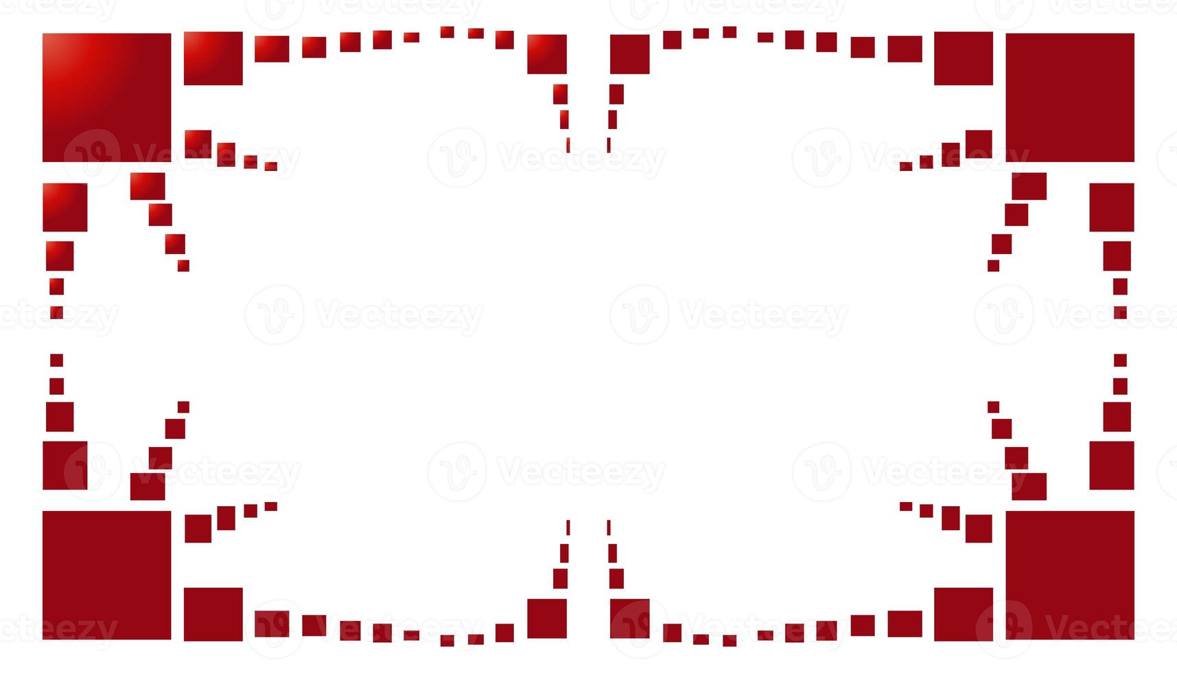 Abstract background with a red frame photo