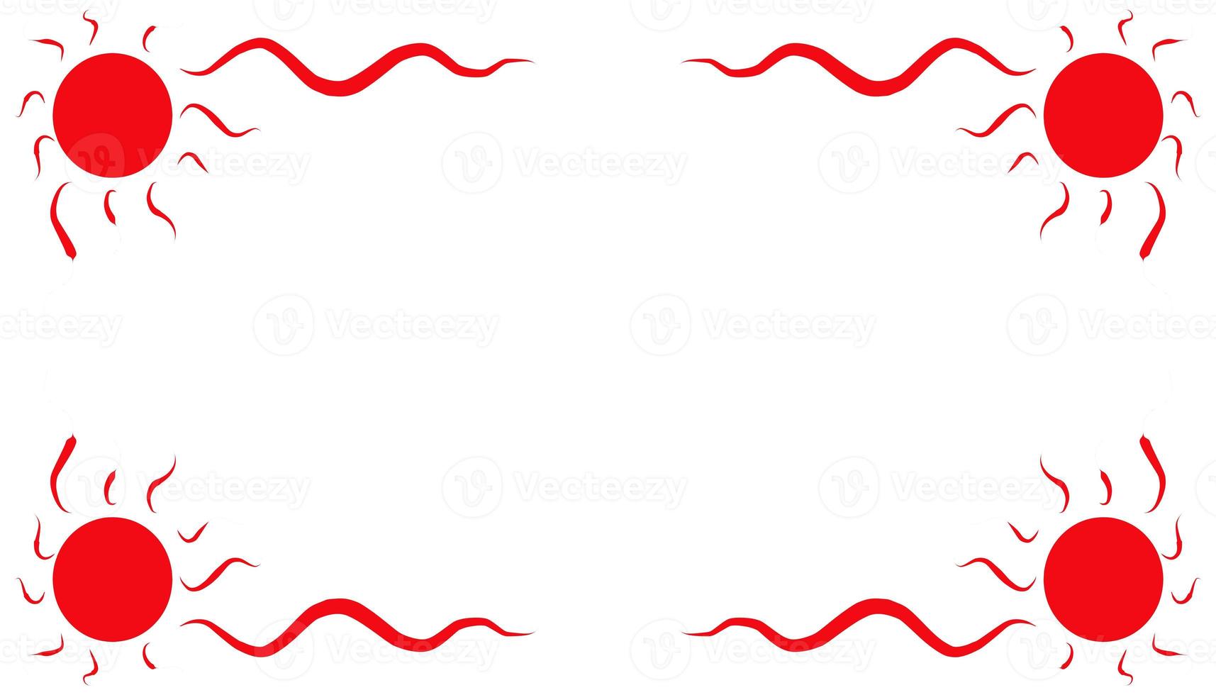 Abstract background with a red frame photo