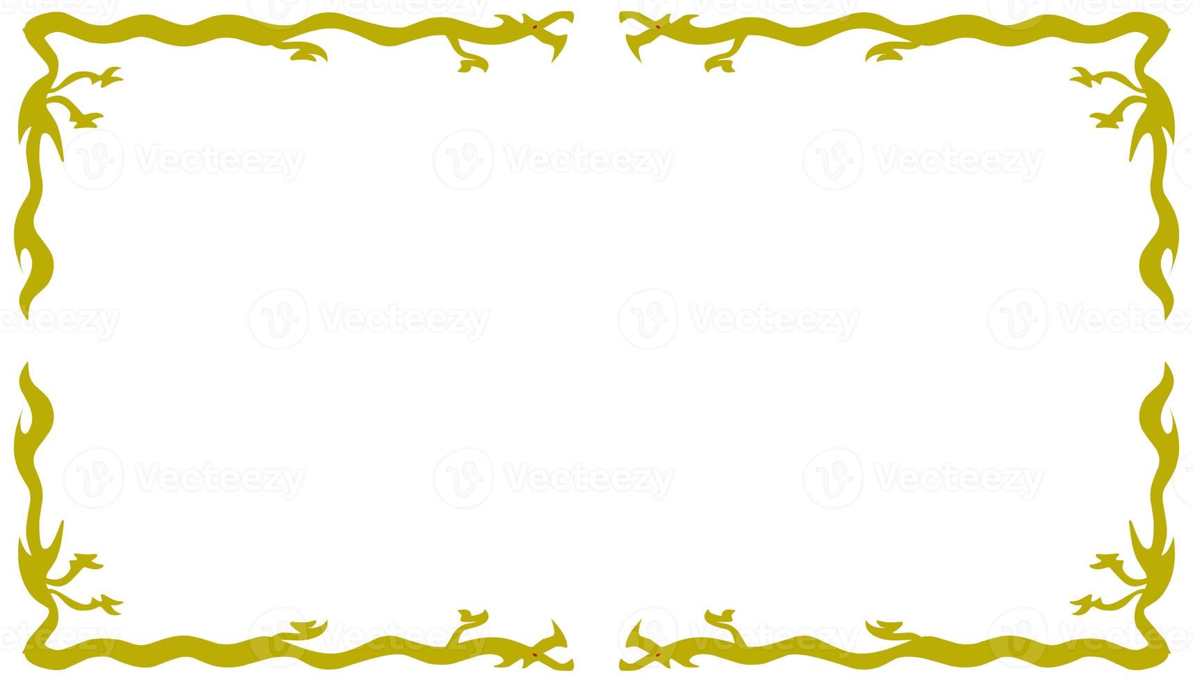 fondo abstracto con marco amarillo degradado foto
