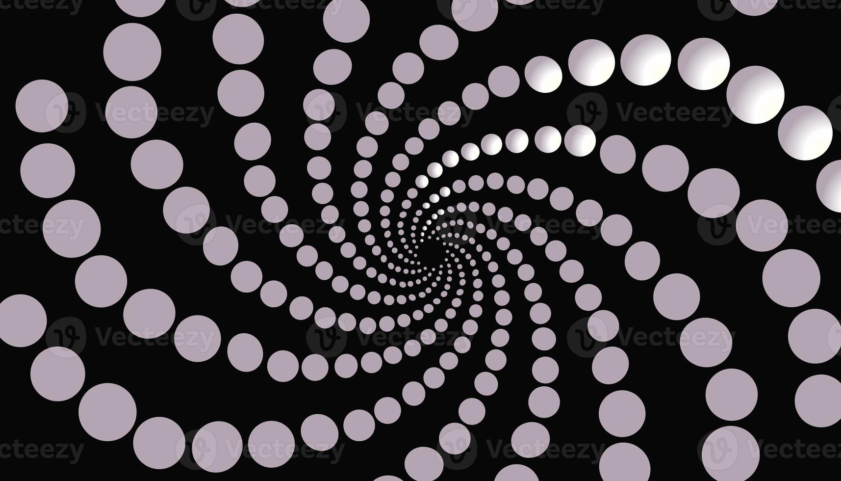 Abstract background with white spiral balls photo