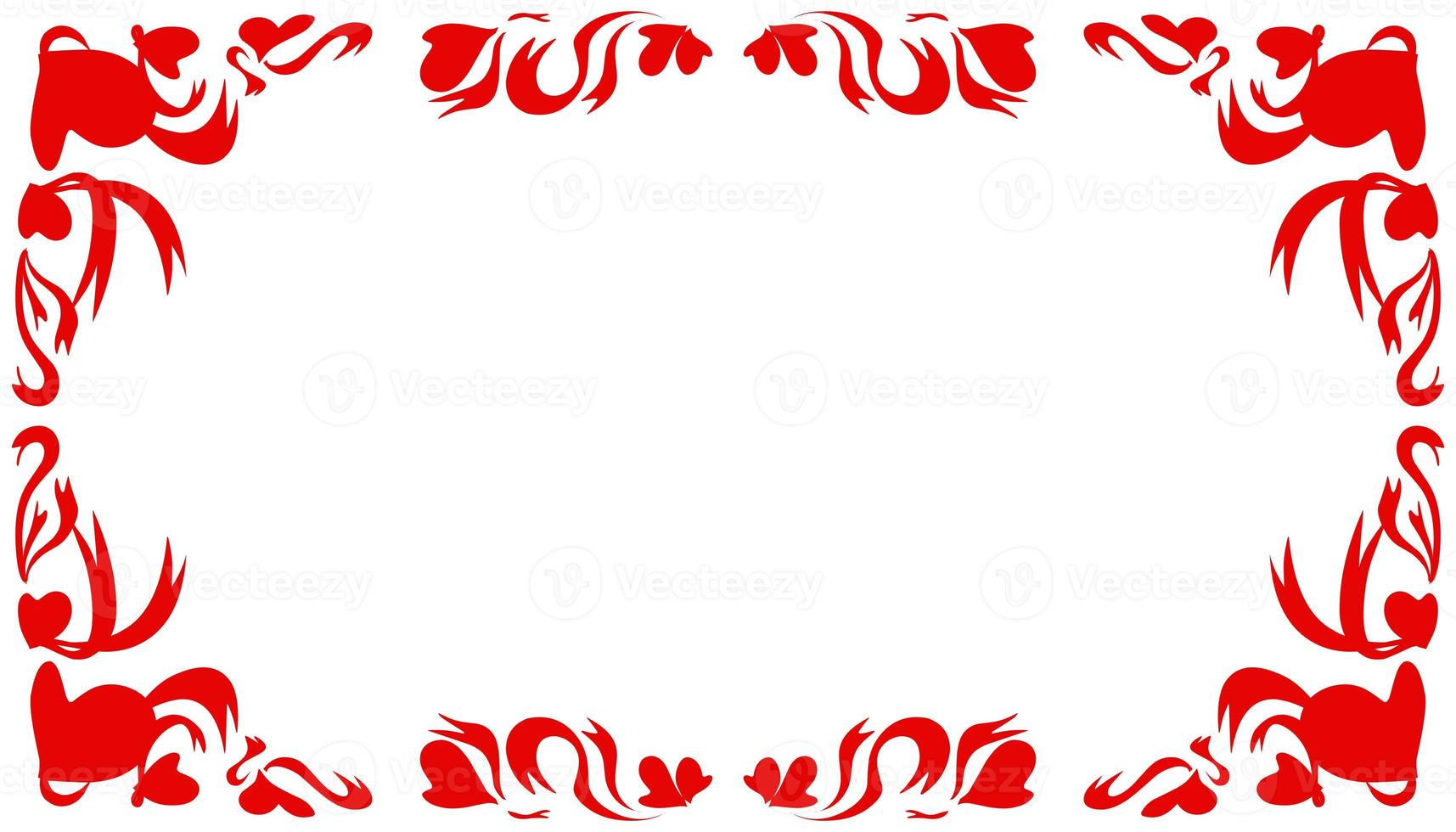 Abstract background with a red frame photo