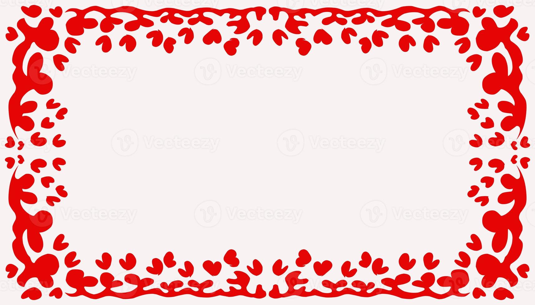 Abstract background with a red frame photo