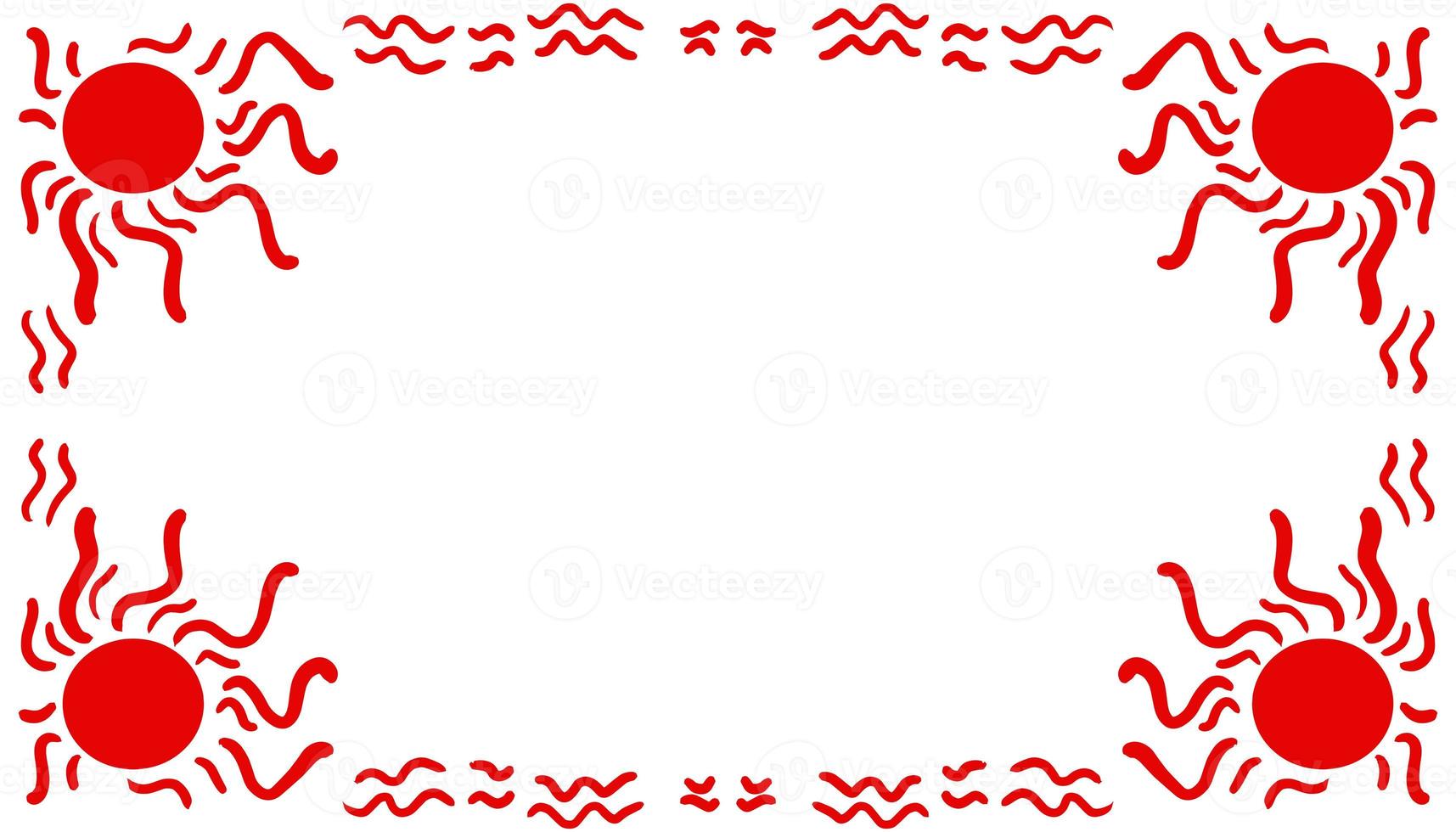 Abstract background with a red frame photo