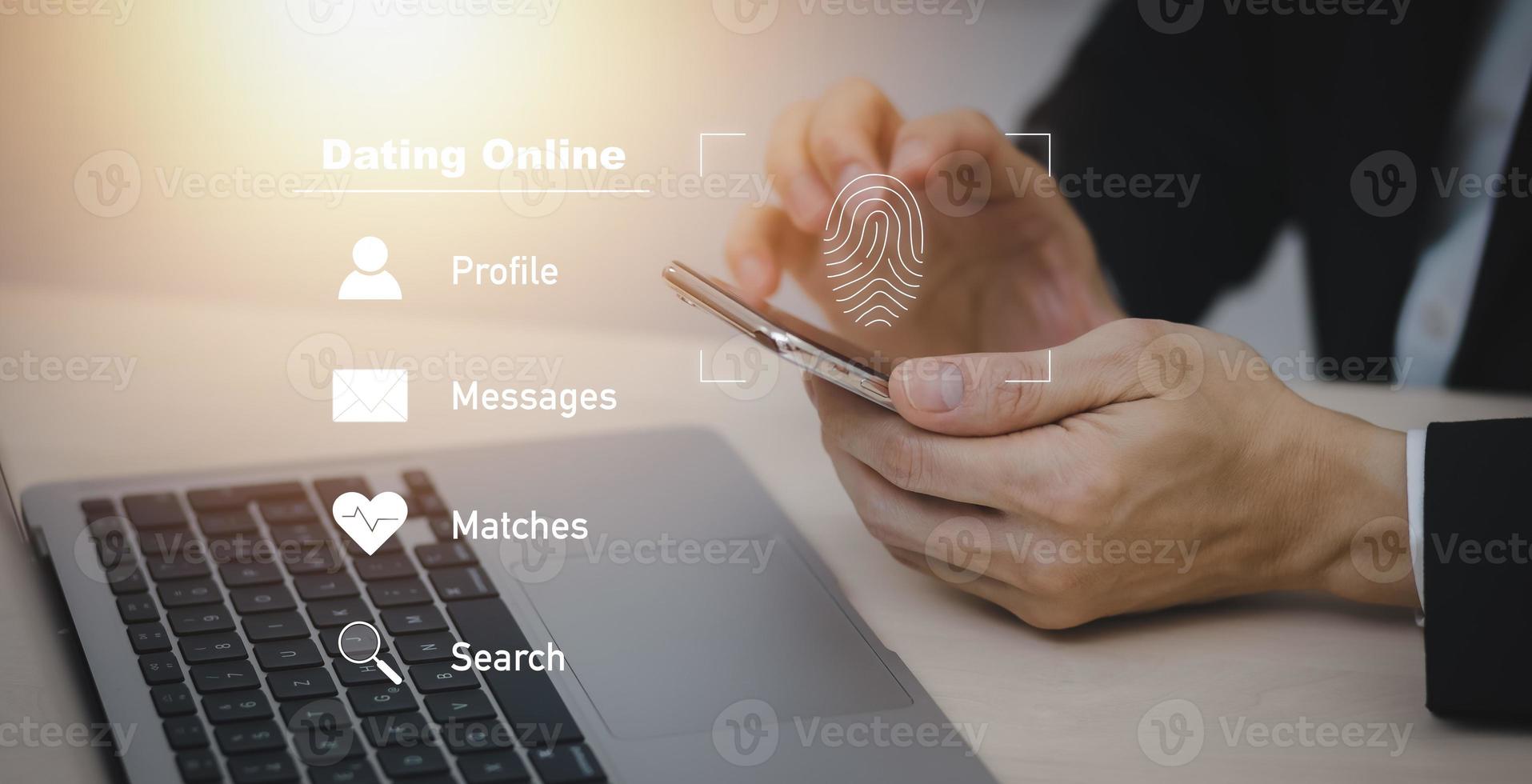 Hand touch fingerprint with virtual global with email security, Log in, User, identification information security and encryption, secure access to users' personal information, secure Internet access, photo