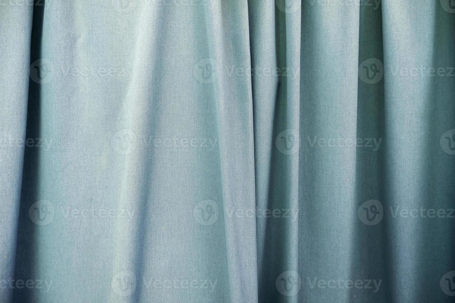 Blue curtain background photo