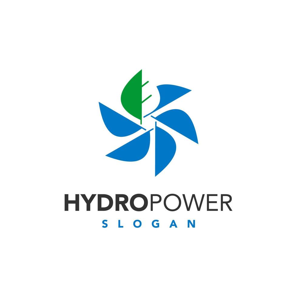 idea de plantilla de diseño de logotipo de industria y negocio de energía hidroeléctrica vector