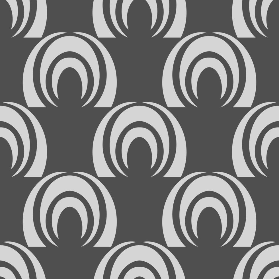 geometry seamless pattern. pattern of rounded objects. wallpaper, fabric vector