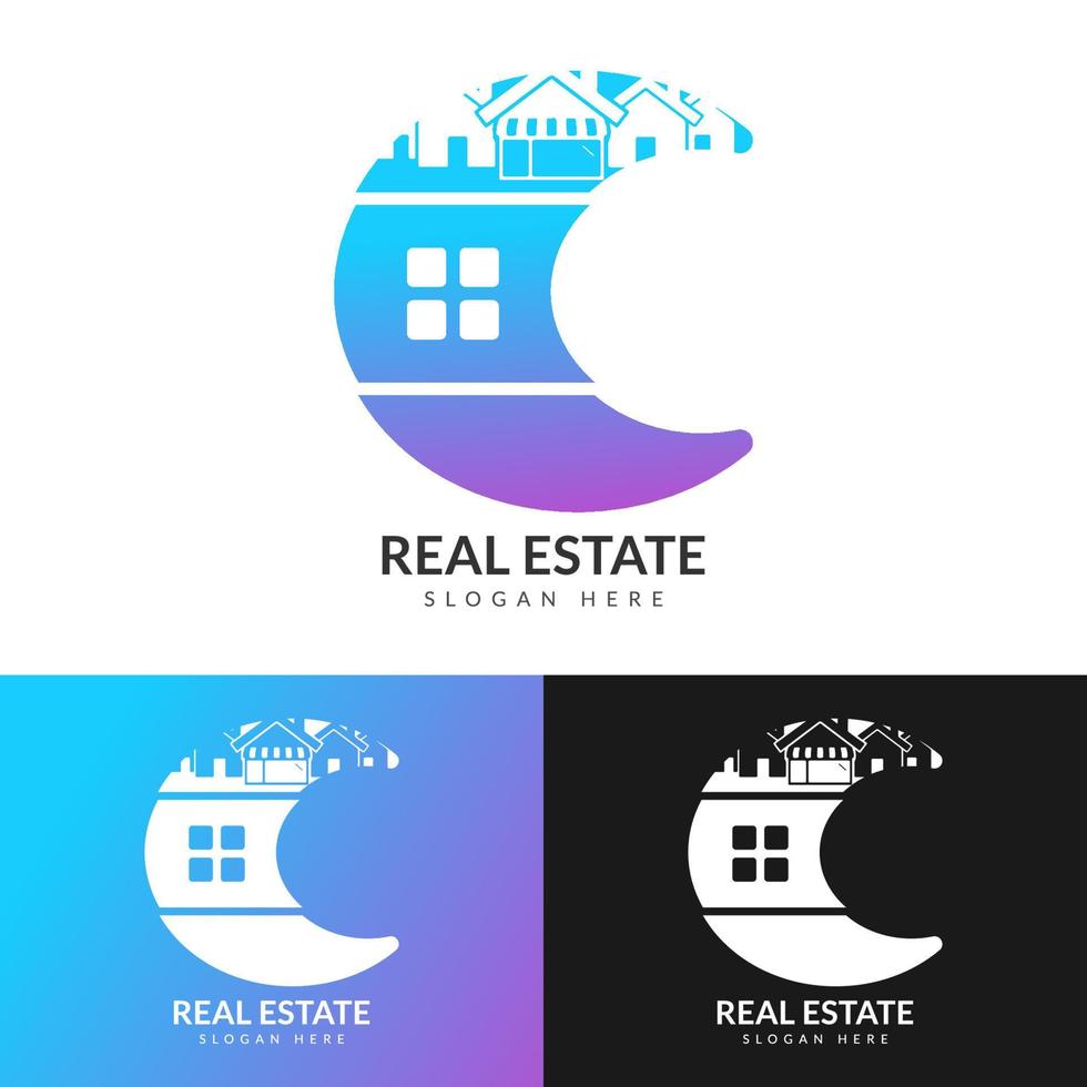 Vector letter S for real estate logo construction architecture building logo design template