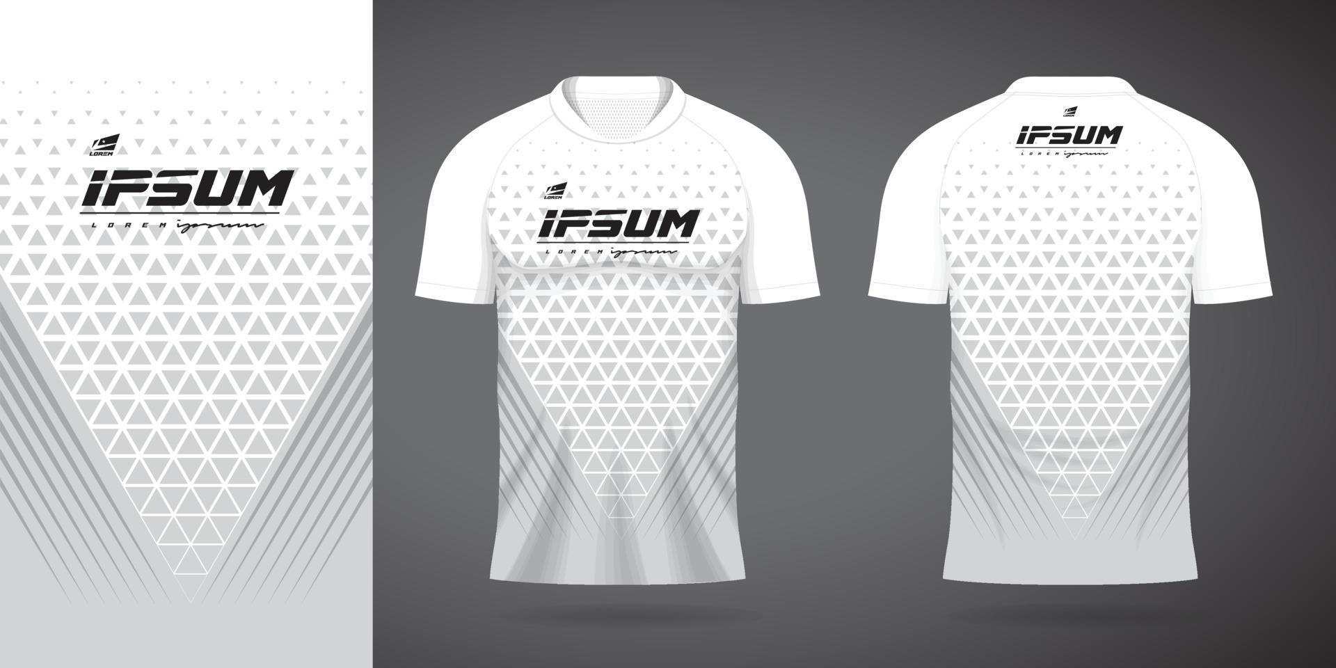 white jersey sport design template vector