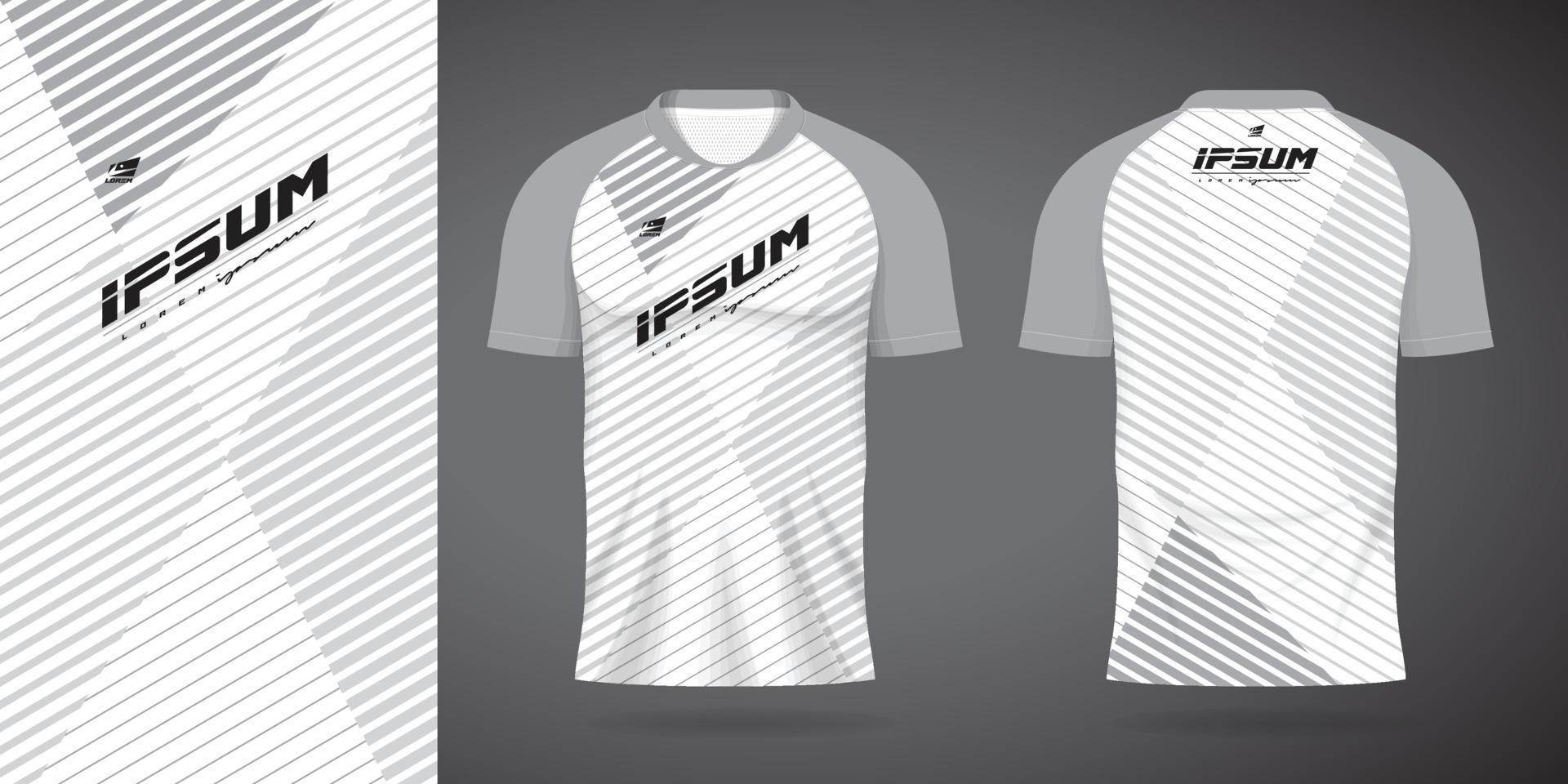 white jersey sport design template vector