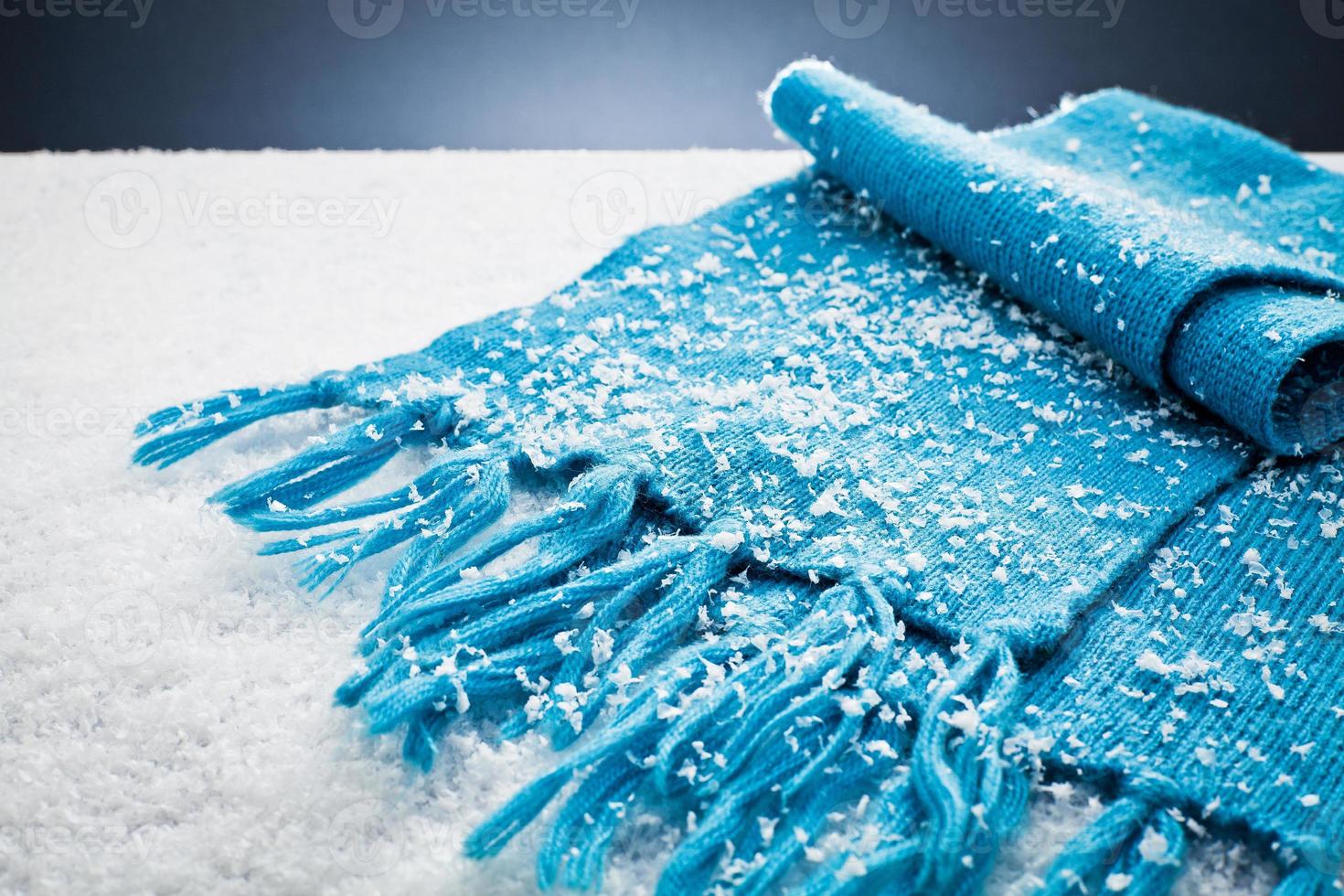 scarf over the snow photo