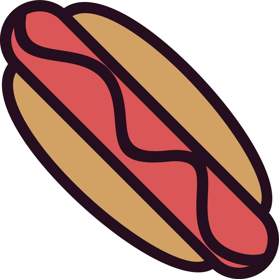 Hot Dog Vector Icon