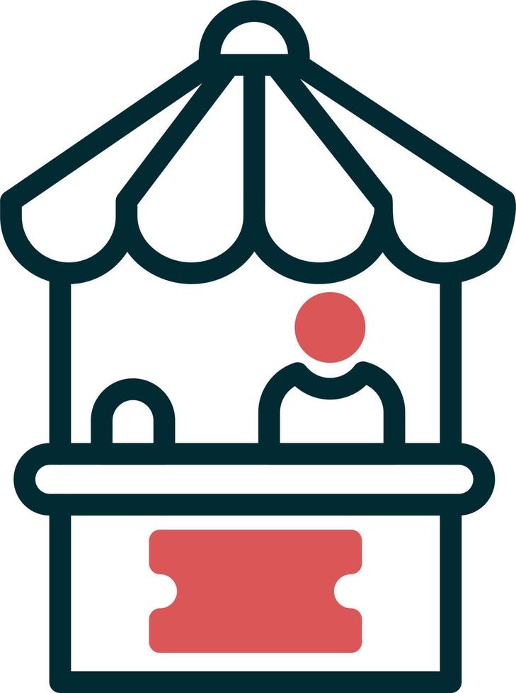 Ticket Office Vector Icon