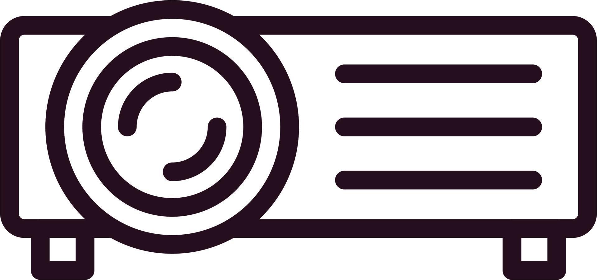 icono de vector de proyector