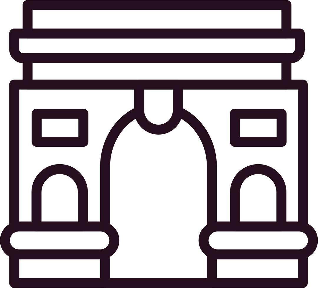 Arch Of Triumph Vector Icon