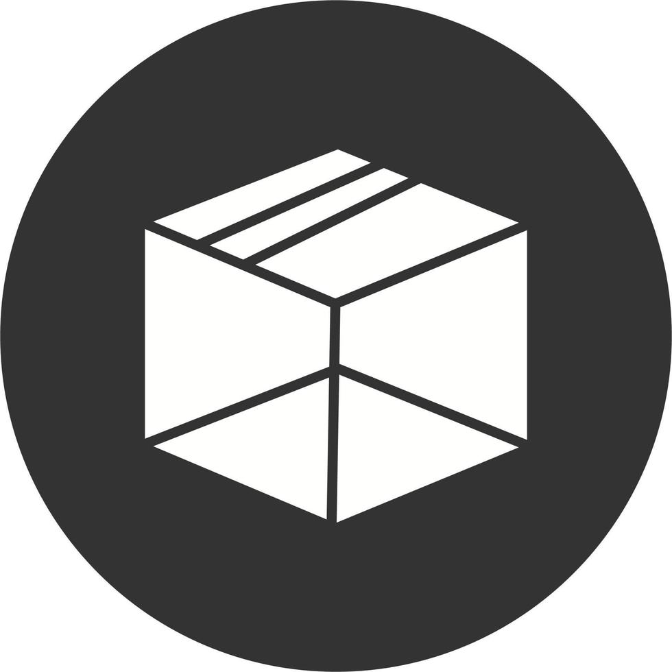 icono de vector de paquete