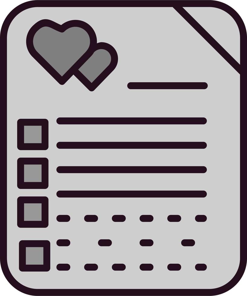 Wedding contract Vector Icon