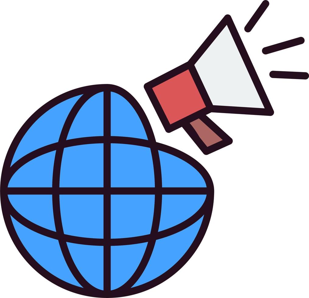 Global marketing Vector Icon