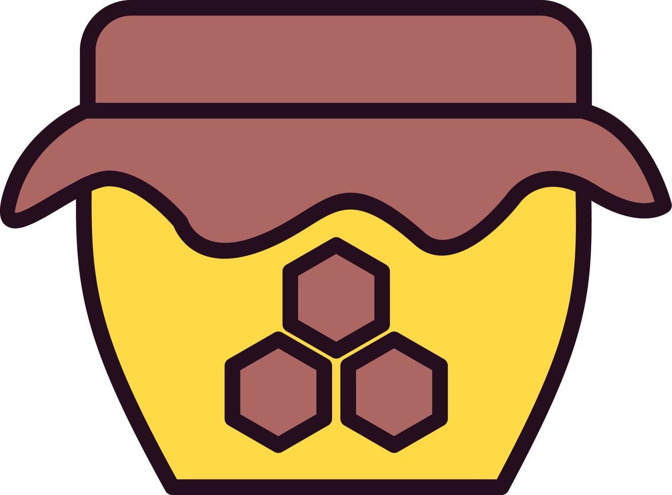 Honey jar Vector Icon
