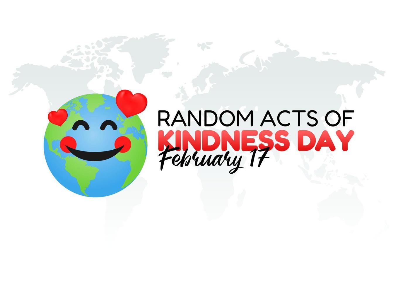 vector graphic of random acts of kindness day good for random acts of kindness day celebration