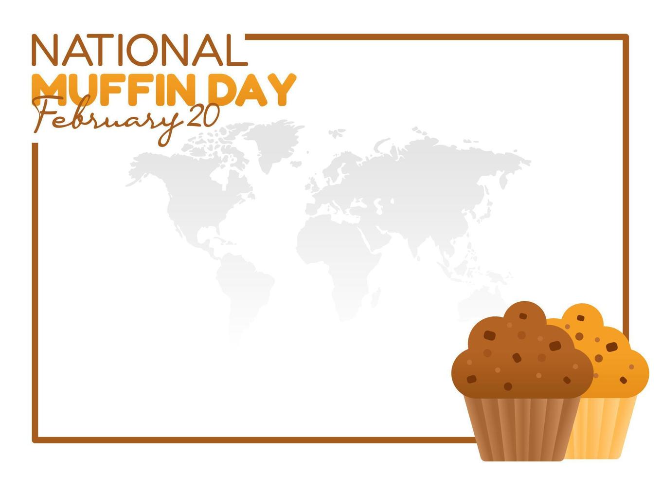 vector graphic of national muffin day good for national muffin day celebration. flat design
